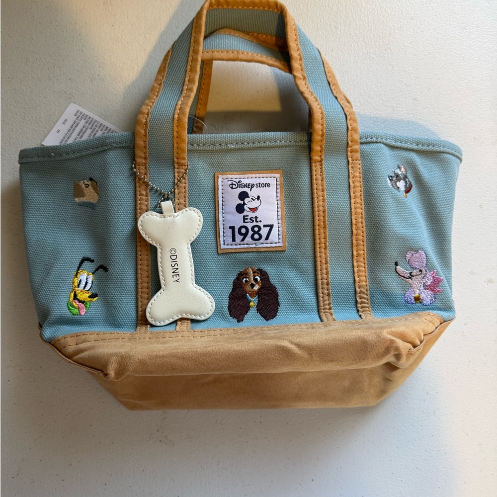 Disney Blue and Tan Small Tote